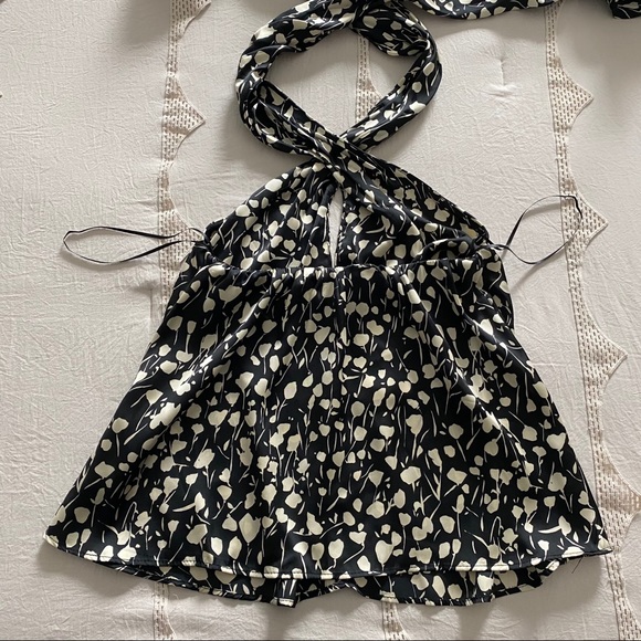 ZARA silky neck wrap top - Picture 3 of 7